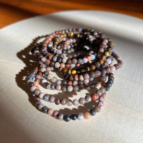 Wisdom and Earth Energy Bracelet: Petrified Wood