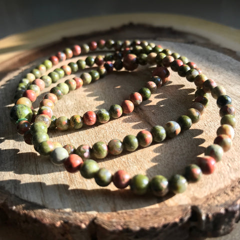 Cleansing and Releasing: Unakite Bracelet