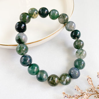 New Beginnings Bracelet: Green Moss Agate