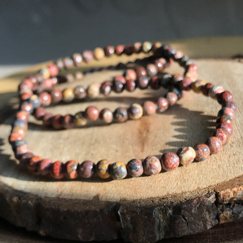 Universal Connection: Leopardskin Jasper Bracelet