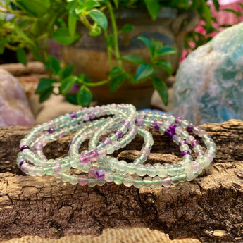 Manifestation Bracelet: Rainbow Flourite