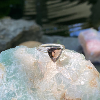 Willpower Ring: Smokey Quartz (Sterling Silver)